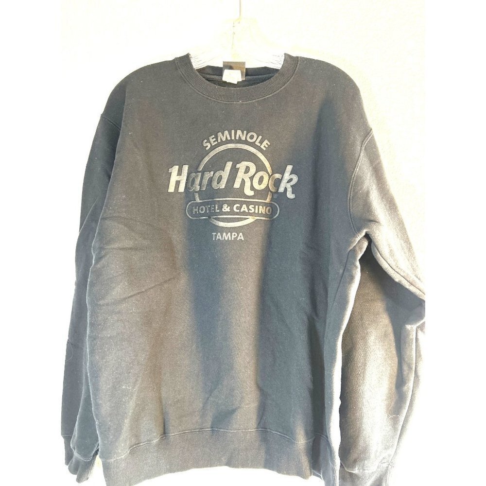 Hard Rock Hotel Mens Graphic/Logo Sweat Shirt Black Size L